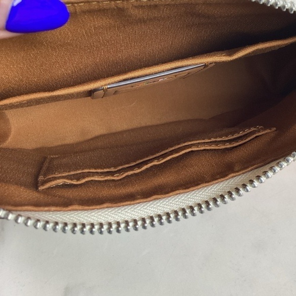 COACH TERI HAND SHOULDER SMALL BAG SIGNATURE RAINBOW CANVAS MULTI SUMMER PURSEβ - Picture 13 of 16